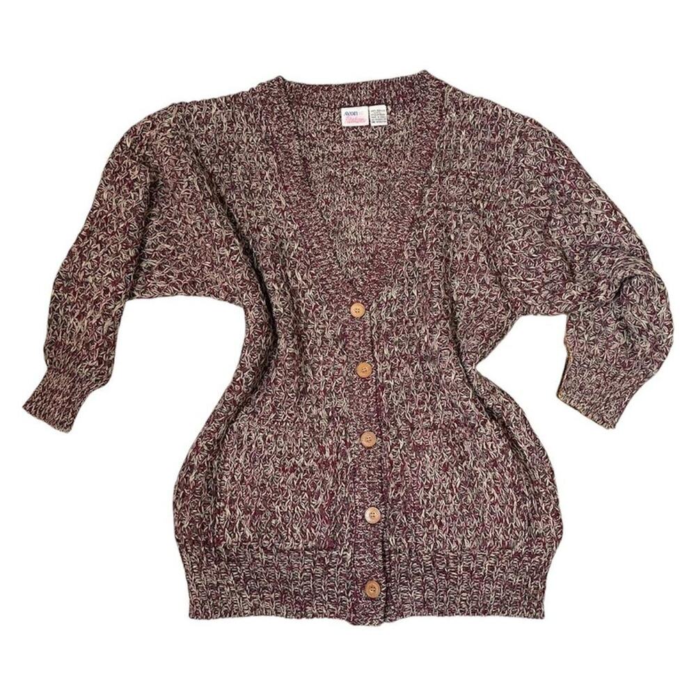 Vintage Avon Fashions oversized knit sweater cardigan, Womens size L